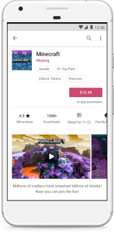 Andriod Device purchasing an app